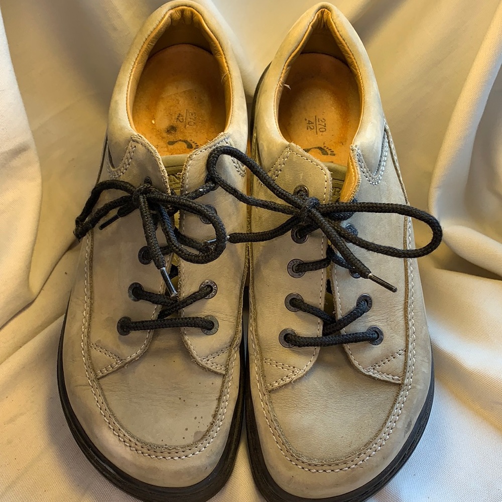 Birkenstock leather lace up shoes